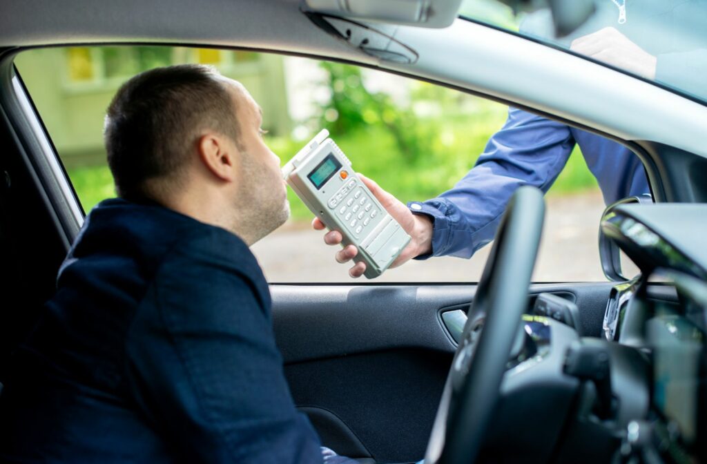Man moet blazen in de auto