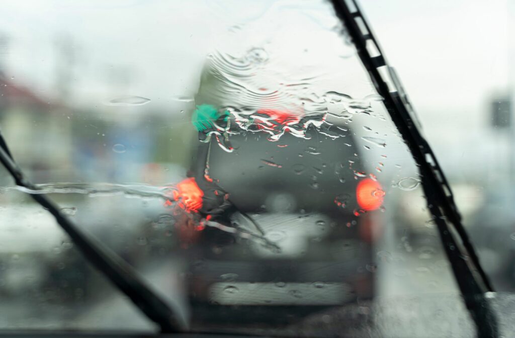 Ruitenwissers op een auto die niet werken