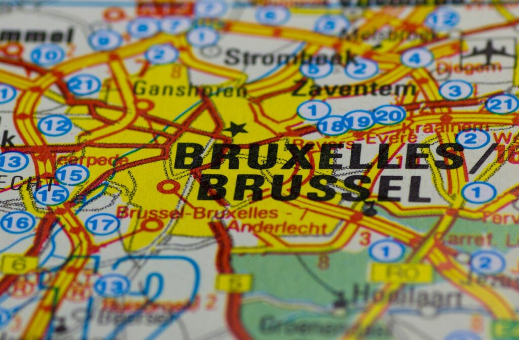 Kaart van Brussel