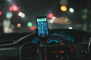 Navigatie-app op een gsm