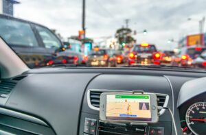 Navigatie-app op een gsm