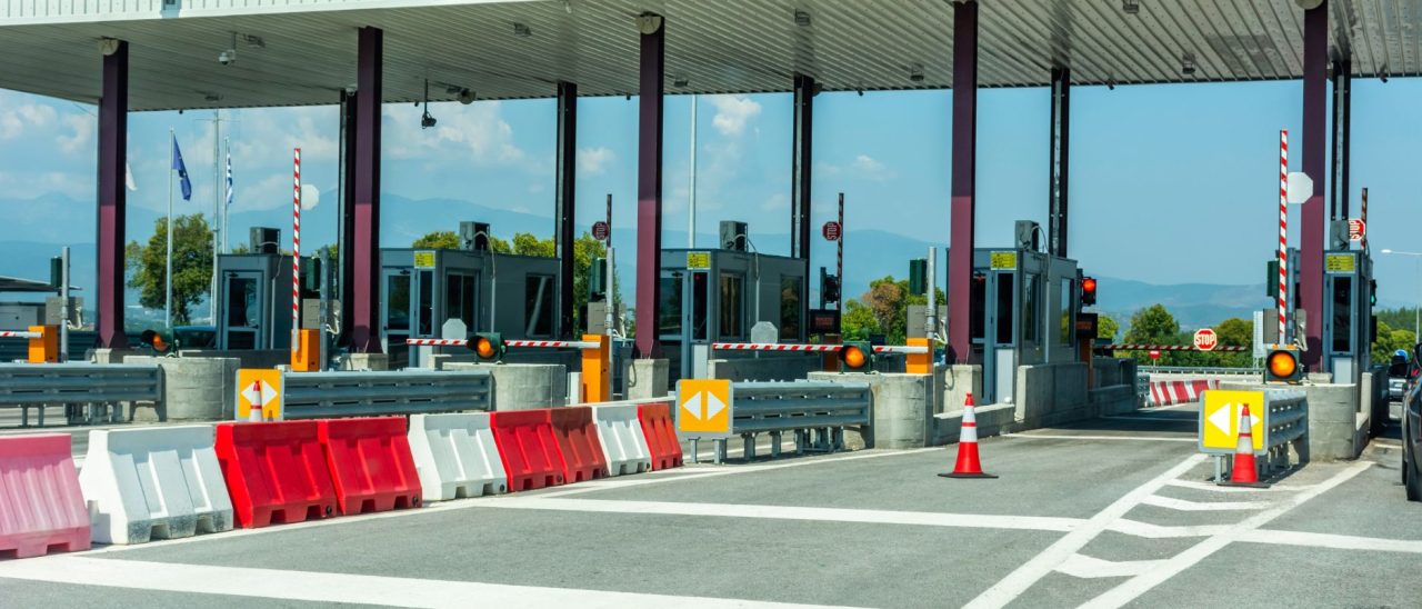 Tolpoorten waar je met de Bip&Go badge kan passeren